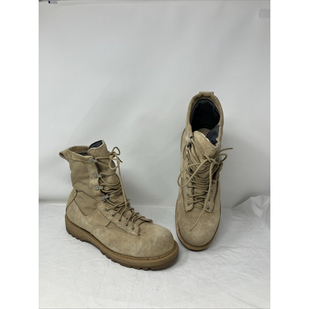 Rocky 790G Mens 9.5 R Military Combat Boots Tan Suede Gore-Tex Vibram Tactical